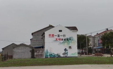 罗山新农村墙绘